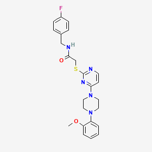 2-[(8-methoxy-3,5-dimethyl-4-oxo-4,5-dihydro-3H-pyrimido[5,4-b]indol-2-yl)thio]acetamide