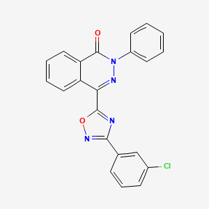 4-[3-(3-chlorophenyl)-1,2,4-oxadiazol-5-yl]-2-phenylphthalazin-1(2H)-one