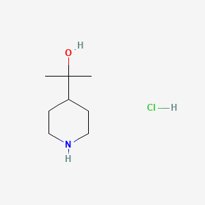 molecular formula C8H18ClNO B2574894 2-(Piperidin-4-yl)propan-2-ol hydrochloride CAS No. 2094898-45-8