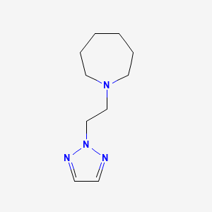 molecular formula C10H18N4 B2574908 1-(2-(2H-1,2,3-triazol-2-yl)ethyl)azepane CAS No. 2195810-05-8