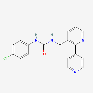 1-([2,4'-Bipyridin]-3-ylmethyl)-3-(4-chlorophenyl)urea