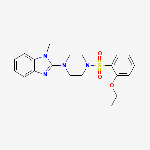2-(4-((2-ethoxyphenyl)sulfonyl)piperazin-1-yl)-1-methyl-1H-benzo[d]imidazole