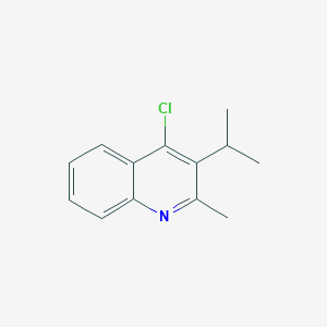 molecular formula C13H14ClN B2574926 4-Chloro-2-methyl-3-(propan-2-yl)quinoline CAS No. 357951-57-6