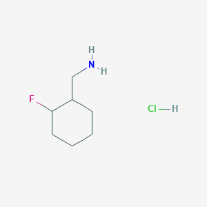 molecular formula C7H15ClFN B2574940 (2-Fluorocyclohexyl)methanamine hydrochloride CAS No. 1528564-77-3
