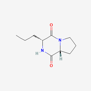 molecular formula C10H16N2O2 B2574951 (3R,8Ar)-3-丙基-2,3,6,7,8,8a-六氢吡咯并[1,2-a]吡嗪-1,4-二酮 CAS No. 2413846-34-9