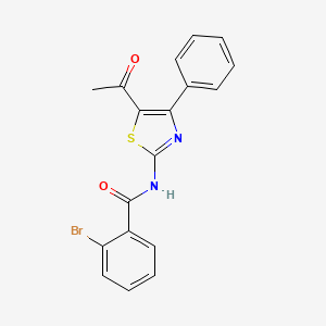 N-(5-acetyl-4-phenyl-1,3-thiazol-2-yl)-2-bromobenzamide