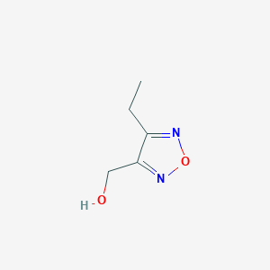 molecular formula C5H8N2O2 B2574966 (4-Ethyl-1,2,5-oxadiazol-3-yl)methanol CAS No. 1935375-33-9