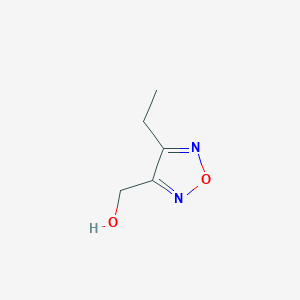 molecular formula C5H8N2O2 B2574966 (4-Etil-1,2,5-oxadiazol-3-il)metanol CAS No. 1935375-33-9