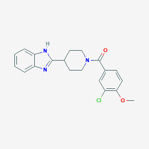 molecular formula C20H20ClN3O2 B257497 [4-(1H-benzimidazol-2-yl)piperidin-1-yl](3-chloro-4-methoxyphenyl)methanone 