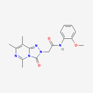 N-(2-methoxyphenyl)-2-(5,7,8-trimethyl-3-oxo-[1,2,4]triazolo[4,3-c]pyrimidin-2(3H)-yl)acetamide