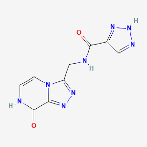 N-((8-hydroxy-[1,2,4]triazolo[4,3-a]pyrazin-3-yl)methyl)-1H-1,2,3-triazole-5-carboxamide