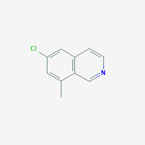 molecular formula C10H8ClN B2574990 6-Chloro-8-methylisoquinoline CAS No. 196875-78-2