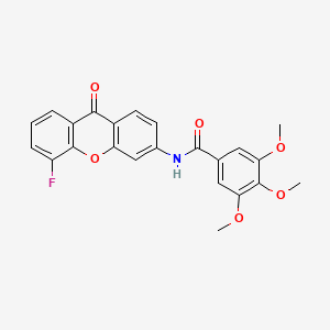 N-(5-fluoro-9-oxo-9H-xanthen-3-yl)-3,4,5-trimethoxybenzamide