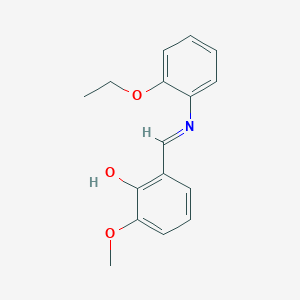 2-{(E)-[(2-ethoxyphenyl)imino]methyl}-6-methoxyphenol