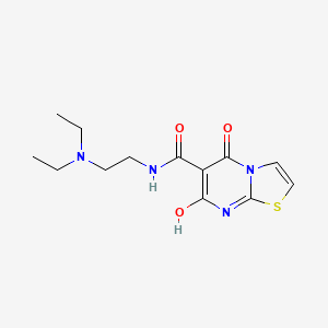 molecular formula C13H18N4O3S B2575014 N-(2-(diethylamino)ethyl)-7-hydroxy-5-oxo-5H-thiazolo[3,2-a]pyrimidine-6-carboxamide CAS No. 898457-76-6