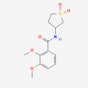 molecular formula C13H17NO5S B2575020 N-(1,1-二氧化四氢噻吩-3-基)-2,3-二甲氧基苯甲酰胺 CAS No. 896020-32-9