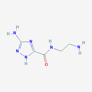 molecular formula C5H10N6O B2575036 3-amino-N-(2-aminoethyl)-1H-1,2,4-triazole-5-carboxamide CAS No. 886496-94-2