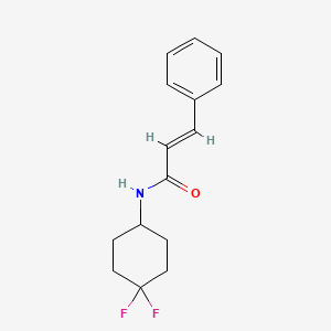 molecular formula C15H17F2NO B2575040 N-(4,4-二氟环己基)肉桂酰胺 CAS No. 2034997-83-4