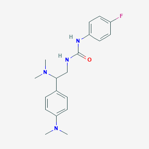 molecular formula C19H25FN4O B2575042 1-(2-(Dimethylamino)-2-(4-(dimethylamino)phenyl)ethyl)-3-(4-fluorophenyl)urea CAS No. 1172012-67-7