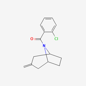 (2-chlorophenyl)((1R,5S)-3-methylene-8-azabicyclo[3.2.1]octan-8-yl)methanone