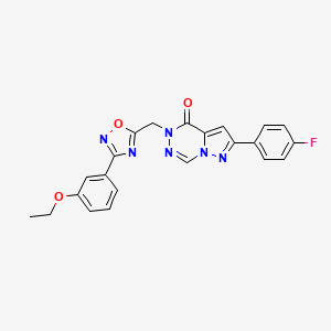 6-(4-{[(4-fluorophenoxy)acetyl]amino}phenyl)-N,N-dimethylimidazo[2,1-b][1,3]thiazole-3-carboxamide