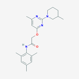 N-hexyl-1-(5-phenylpyrimidin-2-yl)piperidine-4-carboxamide