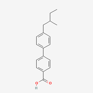 molecular formula C18H20O2 B2575076 4-[4-(2-甲基丁基)苯基]苯甲酸 CAS No. 67004-59-5
