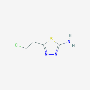 molecular formula C4H6ClN3S B2575086 5-(2-Chloroéthyl)-1,3,4-thiadiazol-2-amine CAS No. 147397-31-7