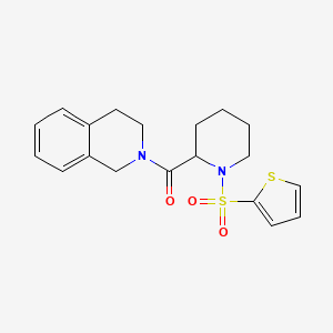 (3,4-dihydroisoquinolin-2(1H)-yl)(1-(thiophen-2-ylsulfonyl)piperidin-2-yl)methanone