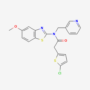 2-(5-chlorothiophen-2-yl)-N-(5-methoxybenzo[d]thiazol-2-yl)-N-(pyridin-3-ylmethyl)acetamide