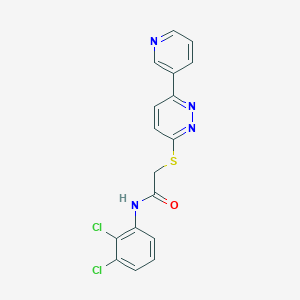 N-(2,3-dichlorophenyl)-2-(6-pyridin-3-ylpyridazin-3-yl)sulfanylacetamide