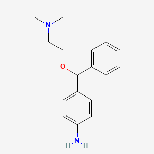 molecular formula C17H22N2O B2575143 4-((2-(二甲氨基)乙氧基)(苯基)甲基)苯胺 CAS No. 101602-60-2
