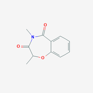molecular formula C11H11NO3 B257516 2,4-dimethyl-1,4-benzoxazepine-3,5(2H,4H)-dione 