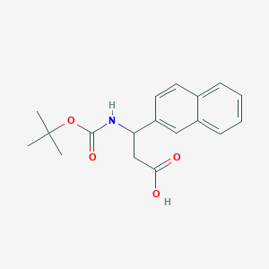molecular formula C18H21NO4 B2575164 Boc-(R,S)-3-amino-3-(2-naphthyl)propionic acid CAS No. 268542-15-0