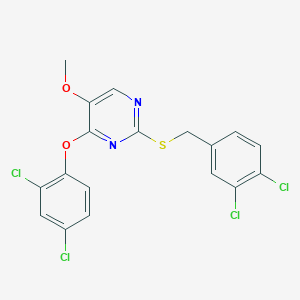 2-[(3,4-Dichlorobenzyl)sulfanyl]-4-(2,4-dichlorophenoxy)-5-methoxypyrimidine