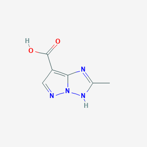 molecular formula C6H6N4O2 B2575198 2-Methyl-1h-pyrazolo[1,5-b][1,2,4]triazole-7-carboxylic acid CAS No. 208772-67-2