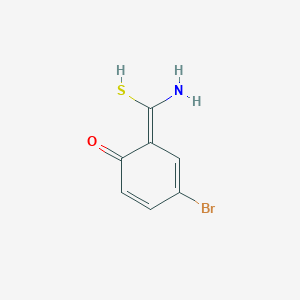 molecular formula C7H6BrNOS B257520 (6Z)-6-[amino(sulfanyl)methylidene]-4-bromocyclohexa-2,4-dien-1-one 