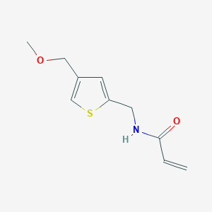 molecular formula C10H13NO2S B2575208 N-[[4-(Methoxymethyl)thiophen-2-yl]methyl]prop-2-enamide CAS No. 2361639-95-2