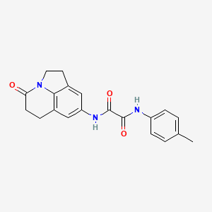 molecular formula C20H19N3O3 B2575214 N1-(4-oxo-2,4,5,6-tetrahydro-1H-pyrrolo[3,2,1-ij]quinolin-8-yl)-N2-(p-tolyl)oxalamide CAS No. 898419-11-9