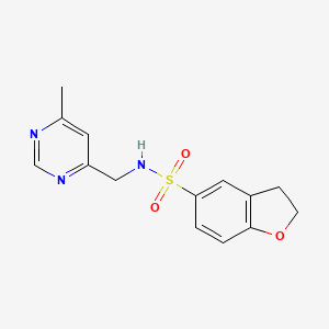 N-((6-methylpyrimidin-4-yl)methyl)-2,3-dihydrobenzofuran-5-sulfonamide