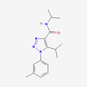 1-(3-methylphenyl)-N,5-di(propan-2-yl)-1H-1,2,3-triazole-4-carboxamide