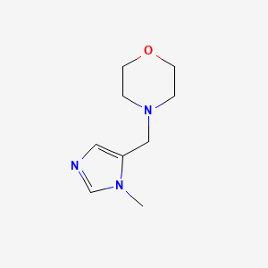 molecular formula C9H15N3O B2575262 4-((1-methyl-1H-imidazol-5-yl)methyl)morpholine CAS No. 1863578-71-5