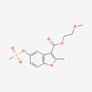 2-Methoxyethyl 5-(methanesulfonyloxy)-2-methyl-1-benzofuran-3-carboxylate