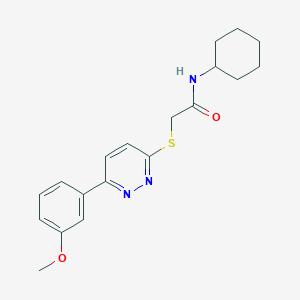 B2575271 N-cyclohexyl-2-((6-(3-methoxyphenyl)pyridazin-3-yl)thio)acetamide CAS No. 893986-54-4