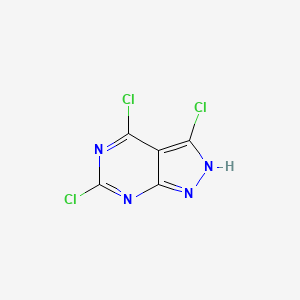 molecular formula C5HCl3N4 B2575282 3,4,6-Trichloro-1H-pyrazolo[3,4-d]pyrimidine CAS No. 1936344-23-8