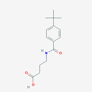 molecular formula C15H21NO3 B257529 4-[(4-Tert-butylbenzoyl)amino]butanoic acid 