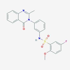 5-fluoro-2-methoxy-N-(3-(2-methyl-4-oxoquinazolin-3(4H)-yl)phenyl)benzenesulfonamide