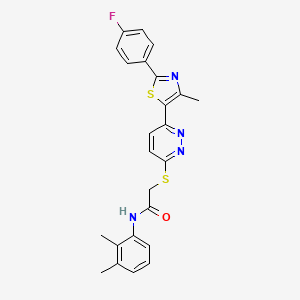 N-(2,3-dimethylphenyl)-2-((6-(2-(4-fluorophenyl)-4-methylthiazol-5-yl)pyridazin-3-yl)thio)acetamide