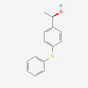 molecular formula C14H14OS B2575319 (1R)-1-[4-(苯硫基)苯基]乙醇 CAS No. 1344935-51-8