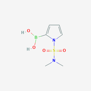 molecular formula C6H11BN2O4S B2575321 1-(二甲基氨磺酰基)吡咯-2-硼酸 CAS No. 2377610-03-0